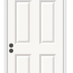 White 6 Panel Door