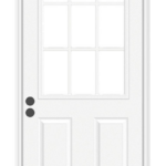 White 9 Lite Door